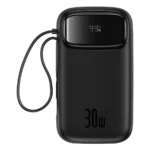 Външна Батерия Baseus QPow 2
20000mAh 30W Power Bank with 2
Built-in USB-C Cables - Black