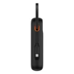 Външна Батерия Baseus QPow 2
20000mAh 30W Power Bank with 2
Built-in USB-C Cables - Black - Image 3