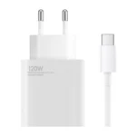 Зарядно Xiaomi MDY-14-EE USB-A 120W Travel Charger + Data Cable USB-C 6A White