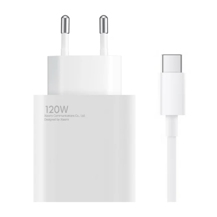 Зарядно Xiaomi MDY-14-EE USB-A 120W Travel Charger + Data Cable USB-C 6A White - Image 1
