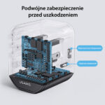 Зарядно USAMS Adapter siec 2xUSB+1xUSB-C T59 20W 4w1 US/AU/EU/UK black CC179TC01 (US-CC179)
Universal Travel Charger - Image 3