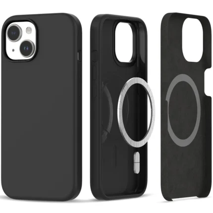 Калъф от Tech-Protect
 Silicone MagSafe iPhone 15 Case -
Matte Black