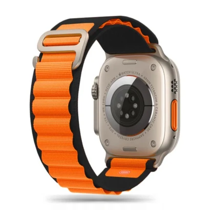 Каишка от Tech-Protect Nylon
Pro Strap for Apple Watch 4 / 5 / 6
/ 7 / 8 / 9 / SE / Ultra 1 / 2
42/44/45/49 mm - Black & Orange