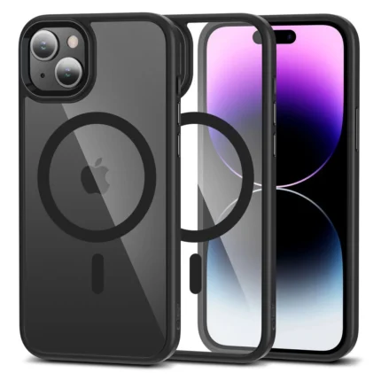 Калъф от Tech-Protect MagMat MagSafe
 iPhone 15 Case - Clear Black
