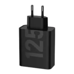 Зарядно 
от Motorola TurboPower Duo 2xUSB-C 125W Travel Charger + USB-C/USB-C Data Cable Black - Image 3