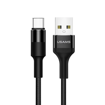 Кабел USAMS U5 2A USB-C /black 1,2m SJ221TC01 (US-SJ221)