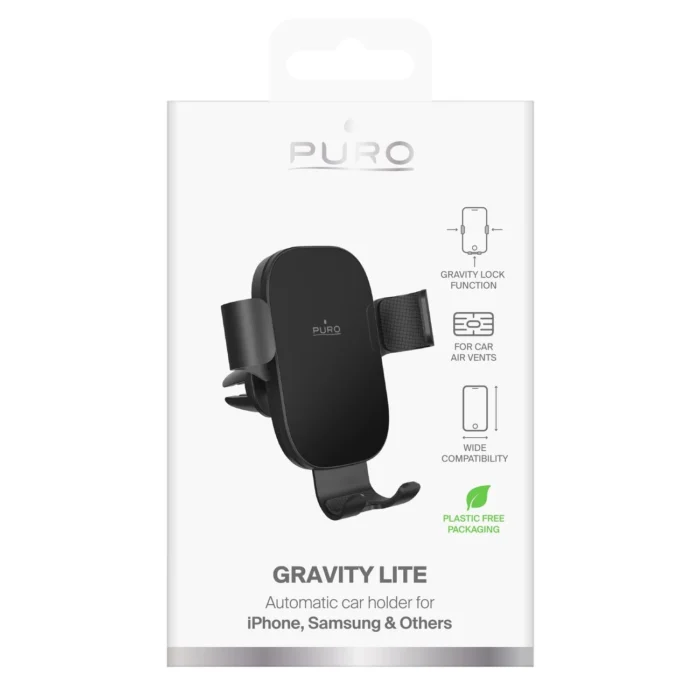 Стойка за кола Puro Gravity Car Air Vent 
Gravity Holder - Black - Image 3