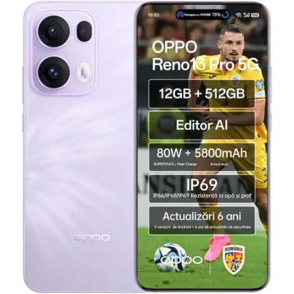 Смартфон Oppo Reno 13 Pro 5G Dual Sim 12GB RAM 512GB , Plume Purple