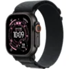 Apple Watch Ultra 3 GPS + Cellular 49mm Black Titanium Case with Black Alpine Loop - Medium