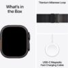 Apple Watch Ultra 3 GPS + Cellular 49mm Black Titanium Case with Black Titanium Milanese Loop - Large - Image 7