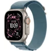 Apple Watch Ultra 3 GPS + Cellular 49mm Natural Titanium Case with Light Blue Alpine Loop - Small