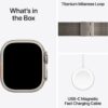 Apple Watch Ultra 3 GPS + Cellular 49mm Natural Titanium Case with Natural Titanium Milanese Loop - Medium - Image 7