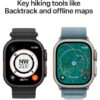 Apple Watch Ultra 3 GPS + Cellular 49mm Natural Titanium Case with Anchor Blue Ocean Band - Image 5