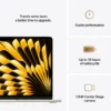 Apple 15-inch MacBook Air Apple M4 chip with 10-core CPU and 10-core GPU, 256GB, 16GB Ram - Starlight - Image 6