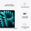 Apple 15-inch MacBook Air Apple M4 chip with 10-core CPU and 10-core GPU, 256GB, 16GB Ram - Silver - Image 6