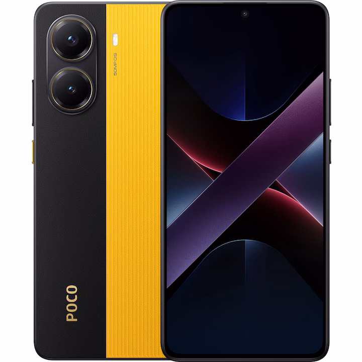 xiaomi-poco-x7-pro-yellow.avif Смартфон Xiaomi Poco X7 Pro 5G Dual Sim 12GB RAM 512GB - Yellow - Image 1