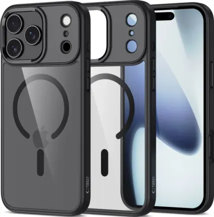 Калъф от Tech-Protect MagMat MagSafe Case за iPhone 17 Pro - Clear Black
