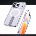 Калъф от Hybrid Armor X Case за iPhone 17 Pro Max with Stand, Compatible with MagSafe - Transparent - Image 2