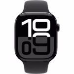 Apple Watch S10 Cellular 42mm Jet Black Alu Case with Black Sport Band - M/L - Image 2
