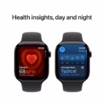 Apple Watch S10 Cellular 42mm Jet Black Alu Case with Black Sport Band - M/L - Image 3