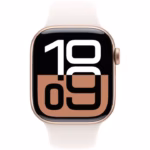 Apple Watch S10 Cellular 46mm Rose Gold Alu Case with Light Blush Sport Band - M/L - Image 2