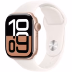 Apple Watch S10 Cellular 46mm Rose Gold Alu Case with Light Blush Sport Band - M/L