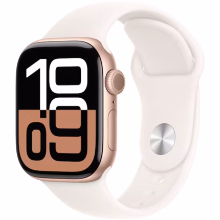 Apple Watch S10 Cellular 46mm Rose Gold Alu Case with Light Blush Sport Band - M/L