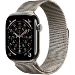 Apple Watch Series 11 GPS + Cellular 46mm Natural Titanium Case with Natural Milanese Loop - M/L