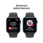 Apple Watch SE 3 GPS 44mm Midnight Aluminium Case with Midnight Sport Band - M/L - Image 4