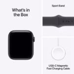 Apple Watch SE 3 GPS 44mm Midnight Aluminium Case with Midnight Sport Band - M/L - Image 3