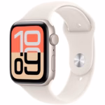 Apple Watch SE 3 GPS + Cellular 40mm Starlight Aluminium Case with Starlight Sport Band - M/L