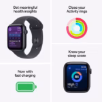 Apple Watch SE 3 GPS 40mm Starlight Aluminium Case with Starlight Sport Band - S/M - Image 8