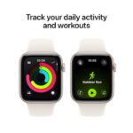 Apple Watch SE 3 GPS 40mm Starlight Aluminium Case with Starlight Sport Band - S/M - Image 5