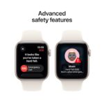 Apple Watch SE 3 GPS 40mm Starlight Aluminium Case with Starlight Sport Band - S/M - Image 4