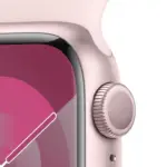 Apple Watch SeriesE9 GPS + Cellular 41mm Pink Aluminium Case with Light Pink Sport Band - M/L - Image 3