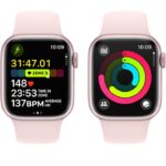 Apple Watch SeriesE9 GPS + Cellular 41mm Pink Aluminium Case with Light Pink Sport Band - M/L - Image 2