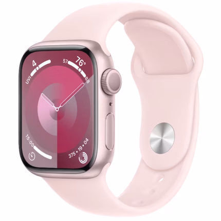 Apple Watch SeriesE9 GPS + Cellular 41mm Pink Aluminium Case with Light Pink Sport Band - M/L