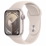 APPLE Watch SERIES 9 GPS + Cellular, 41mm Starlight Aluminium Case with Starlight Sport Band