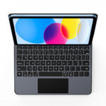 Калъф с клавиетура For iPad (2025) / iPad 10.9 (2022) DUX DUCIS MK Pro Series Leather Case Magnetic Floating Keyboard with Trackpad - Black - Image 3