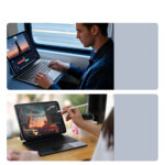 Калъф с клавиетура For iPad (2025) / iPad 10.9 (2022) DUX DUCIS MK Pro Series Leather Case Magnetic Floating Keyboard with Trackpad - Black - Image 7