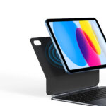 Калъф с клавиетура For iPad (2025) / iPad 10.9 (2022) DUX DUCIS MK Pro Series Leather Case Magnetic Floating Keyboard with Trackpad - Black - Image 9