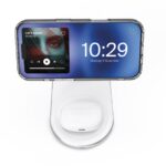Зарядна станция от 2in1 Puro Mag Station Wireless Charging Station for Phone and Headphones - White - Image 2