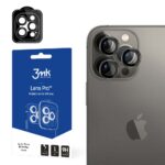 Стъклен Протектор от 4phones за задна камера за Apple iPhone 15 Pro - 3MK Lens Pro Tempered Glass Lens Protector Graphite