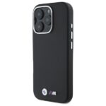 Калъф BMW M PU Kevlar Metal Logo за iPhone 16 Pro Max Black - Image 2