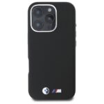 Калъф BMW M PU Kevlar Metal Logo за iPhone 16 Pro Max Black - Image 3