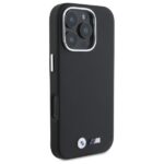 Калъф BMW M PU Kevlar Metal Logo за iPhone 16 Pro Max Black - Image 4