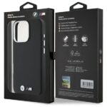 Калъф BMW M PU Kevlar Metal Logo за iPhone 16 Pro Max Black - Image 8