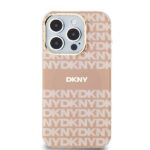 Калъф от DKNY PC/TPU Repeat Pattern Tonal Stripe Magsafe Case for iPhone 14 Pro Pink - Image 3