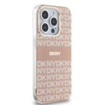Калъф от DKNY PC/TPU Repeat Pattern Tonal Stripe Magsafe Case for iPhone 14 Pro Pink - Image 4