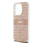 Калъф от DKNY PC/TPU Repeat Pattern Tonal Stripe Magsafe Case for iPhone 14 Pro Pink - Image 6
